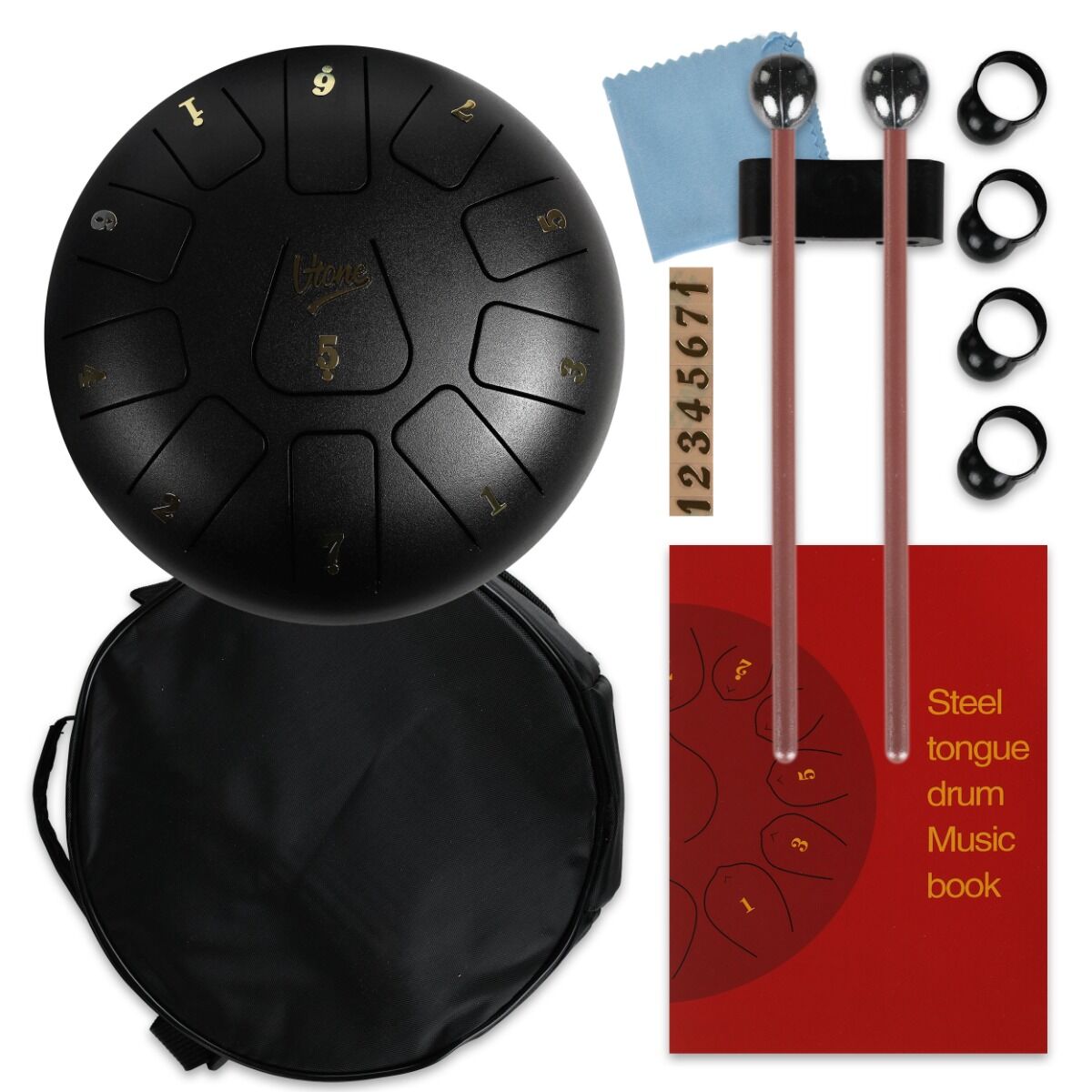 V-TONE VBJ 8-11 BK stalowy bęben językowy tank drum - obrazek 4