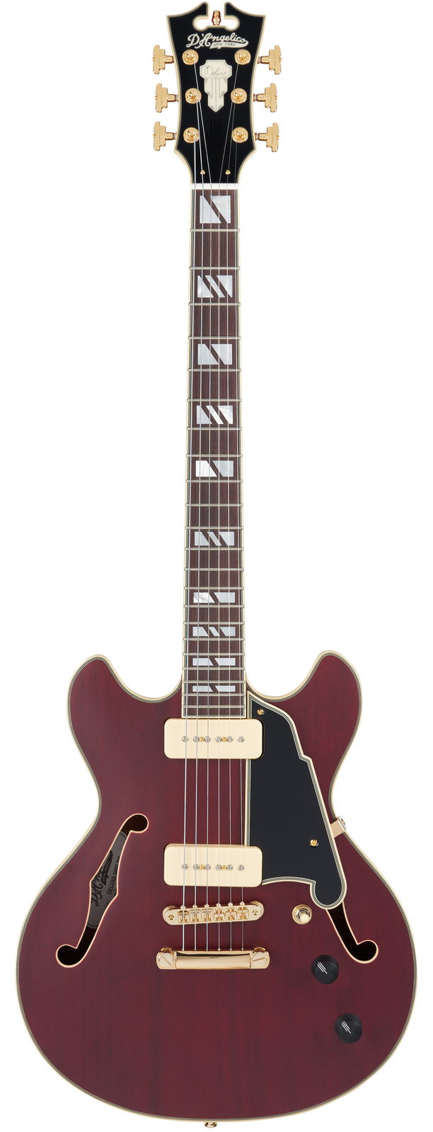 D’Angelico Deluxe Mini DC Trans Wine - gitara elektryczna