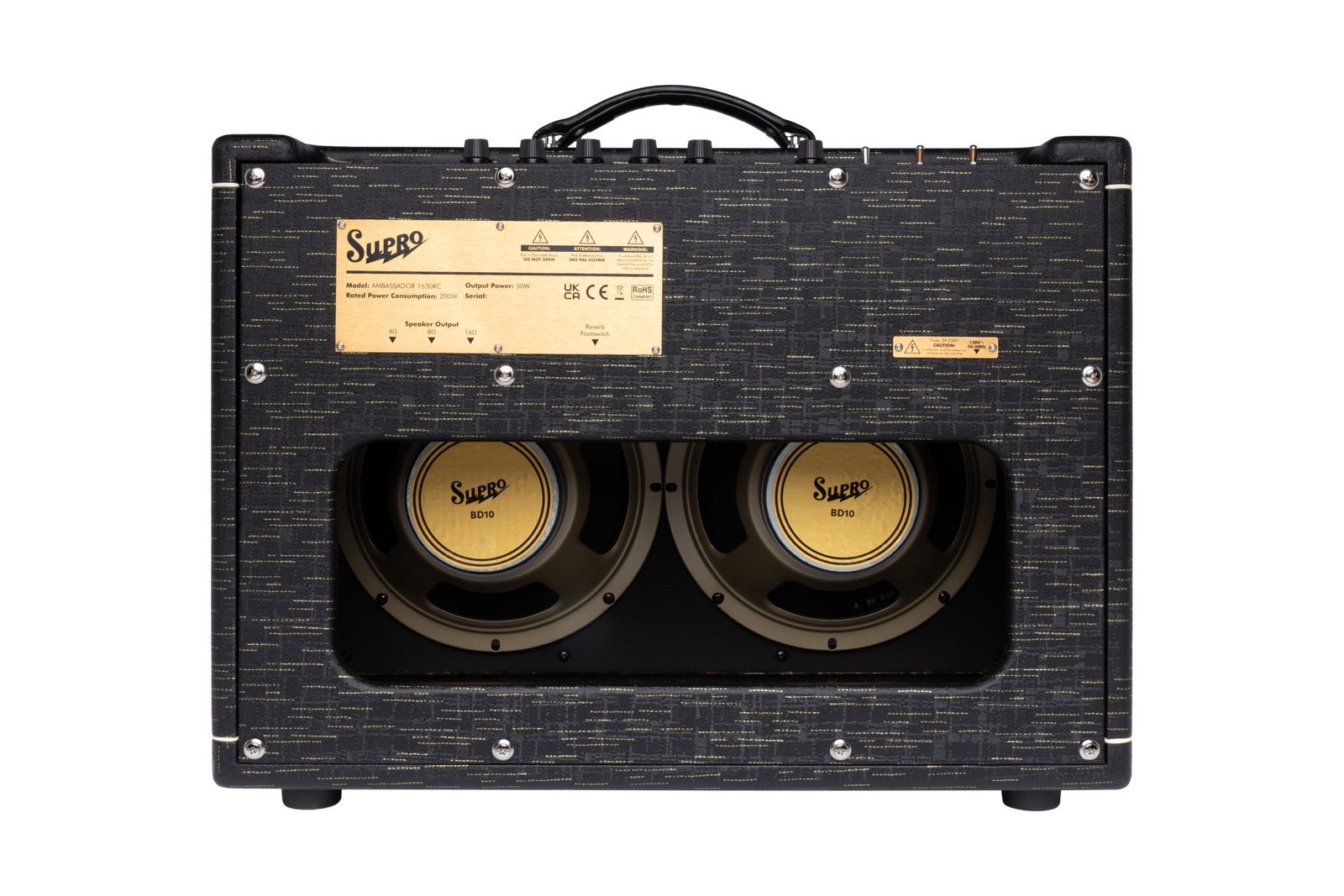 Supro Ambassador 2x10 Black 1630RCBLK – wzmacniacz gitarowy - obrazek 4