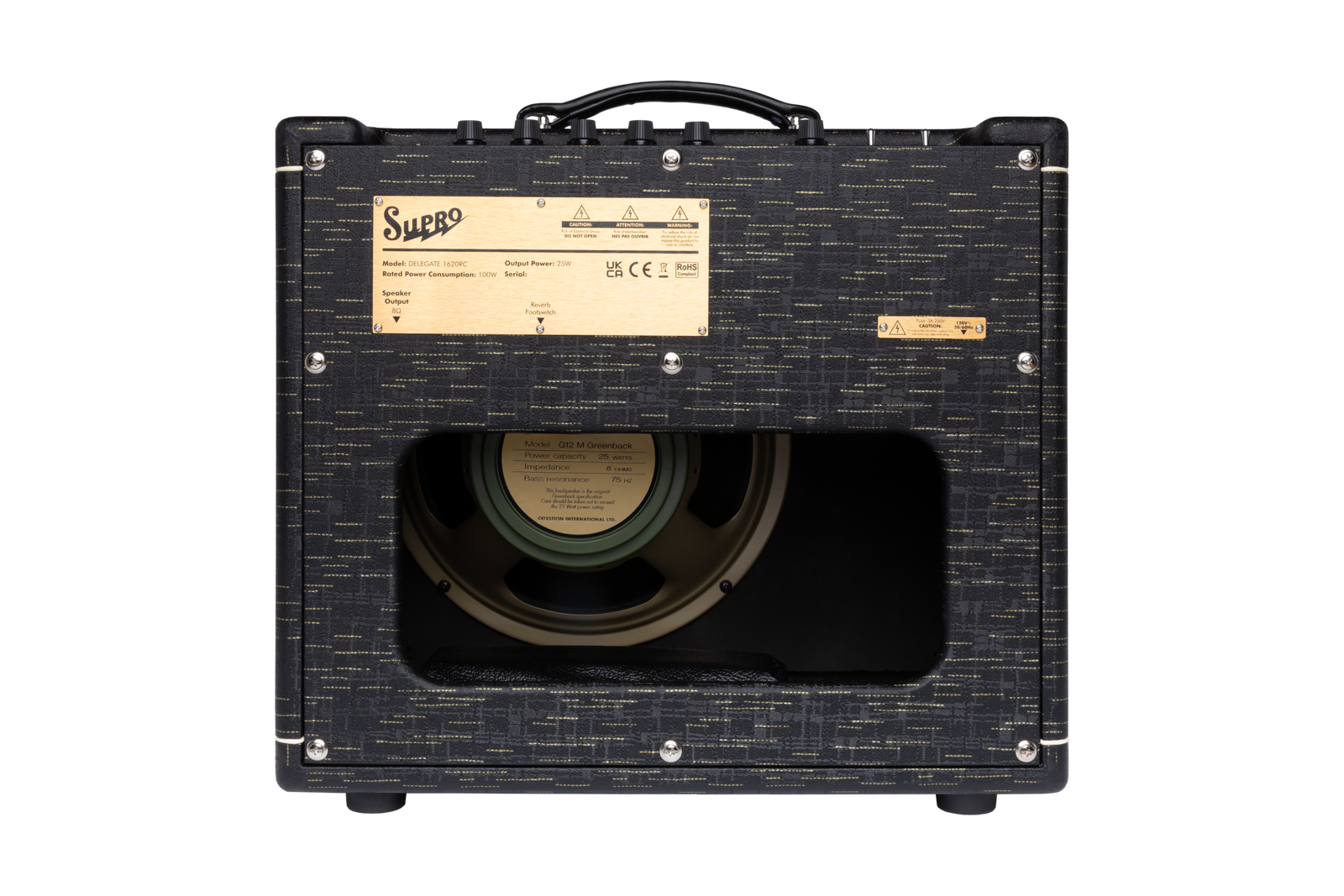 Supro Delegate 1x12 Black 1620RCBLK – wzmacniacz gitarowy - obrazek 4