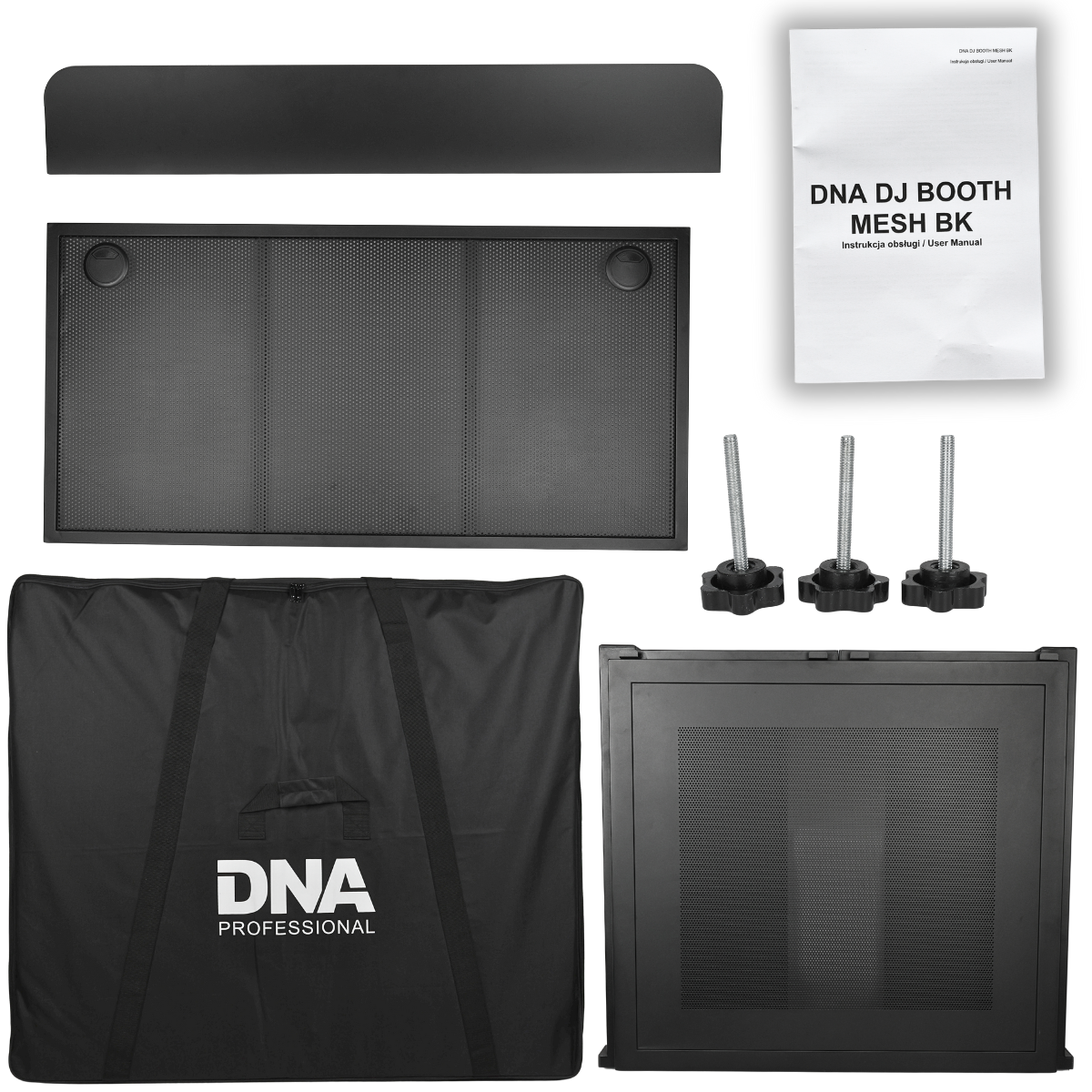 DNA DJ BOOTH MESH BK stanowisko DJ stół czarny - obrazek 8