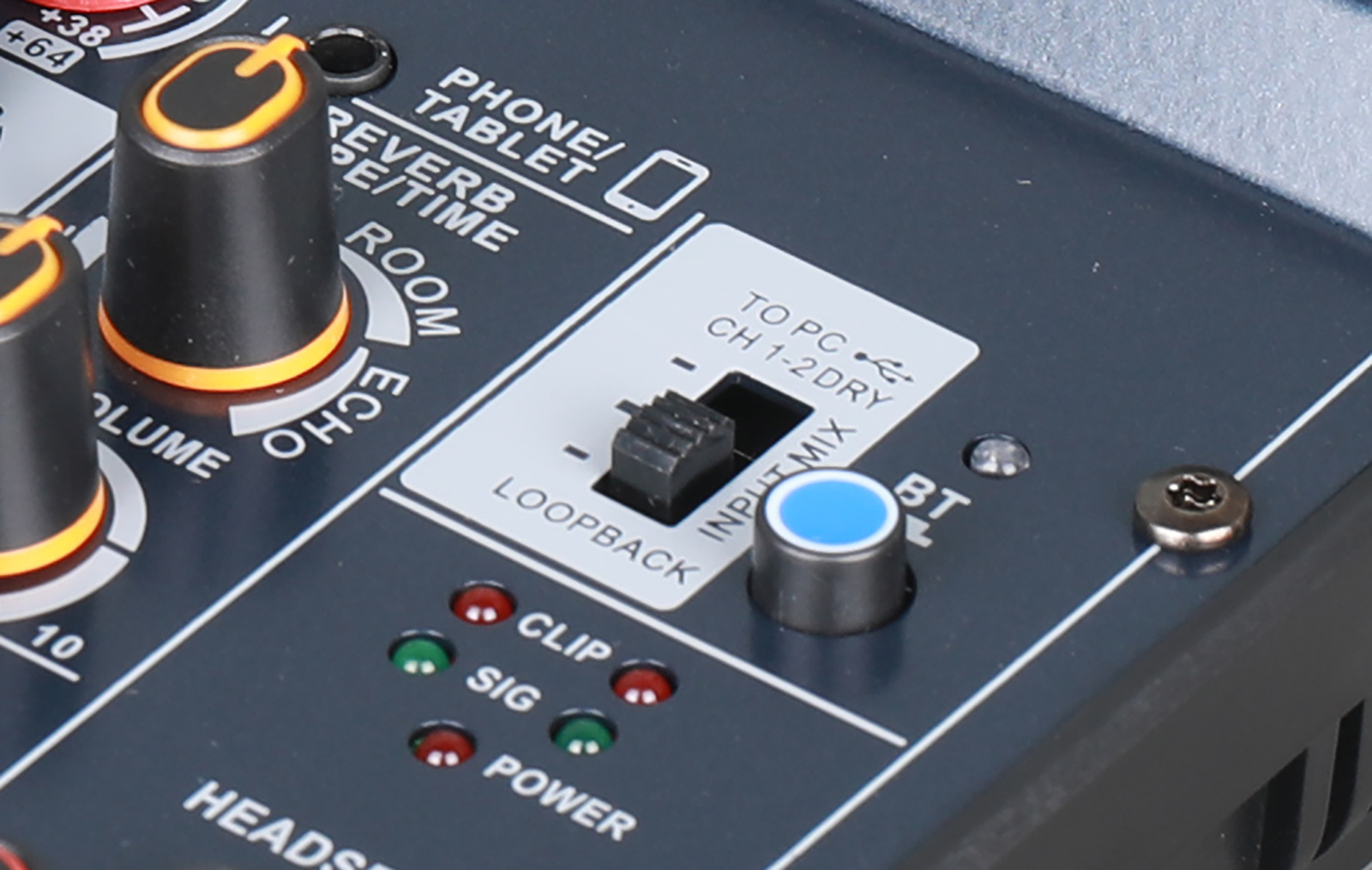 Soundsation MIOSTREAM4 - 4-kanałowy mikser z OTG, Bluetooth i kartą dźwiękową - obrazek 4