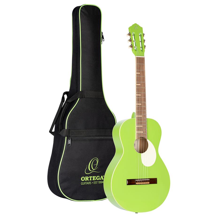 ORTEGA Gaucho Series 4/4 Green Apple + Gig Bag gitara klasyczna