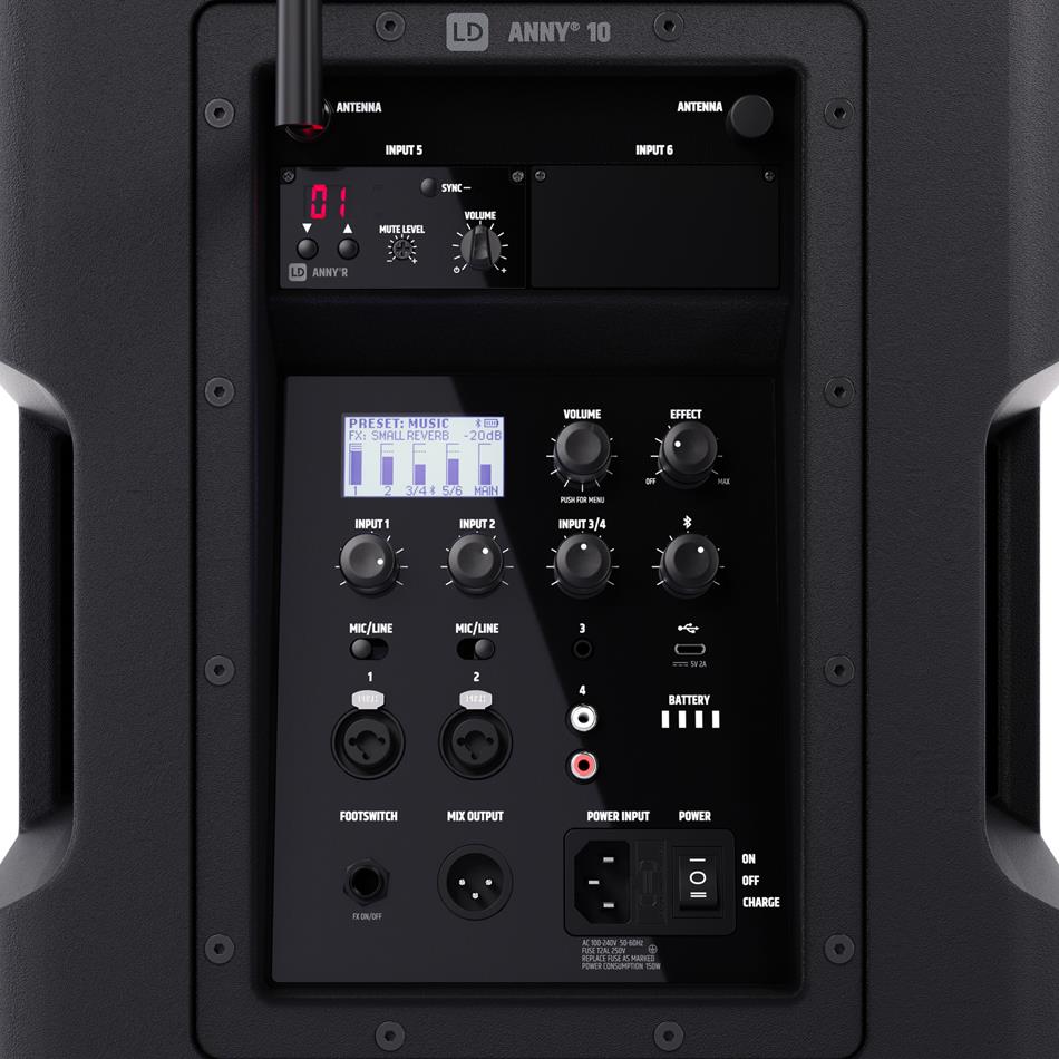 LD Systems ANNY® 10 HBH 2 B5 kolumna akumulatorowa - obrazek 6