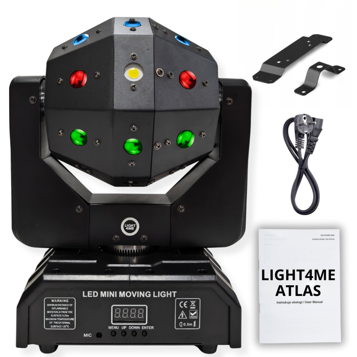 LIGHT4ME ATLAS ruchomy multiefekt świetlny 4w1 LED - obrazek 4