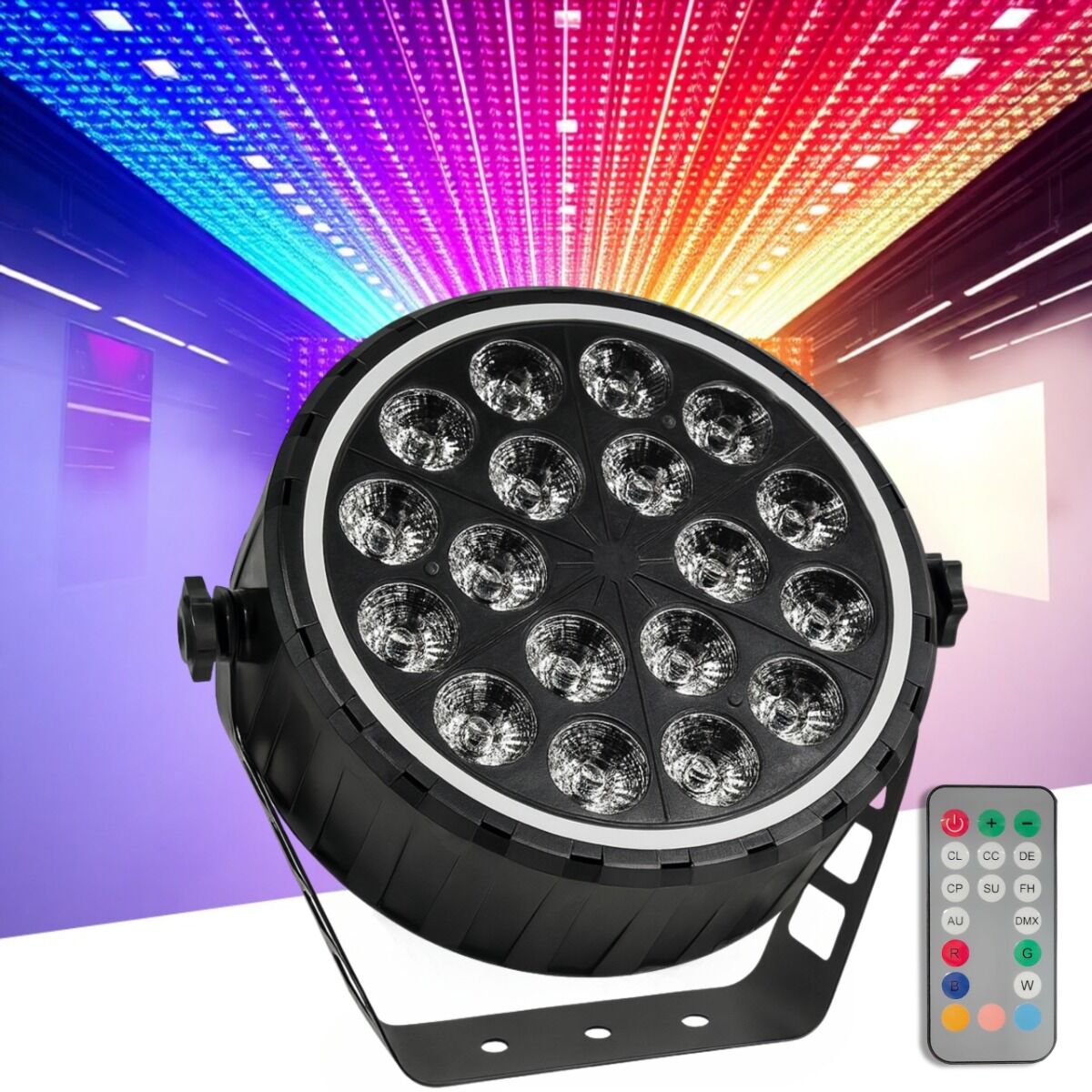 LIGHT4ME RING PAR 18 RGBW reflektor sceniczny - obrazek 3