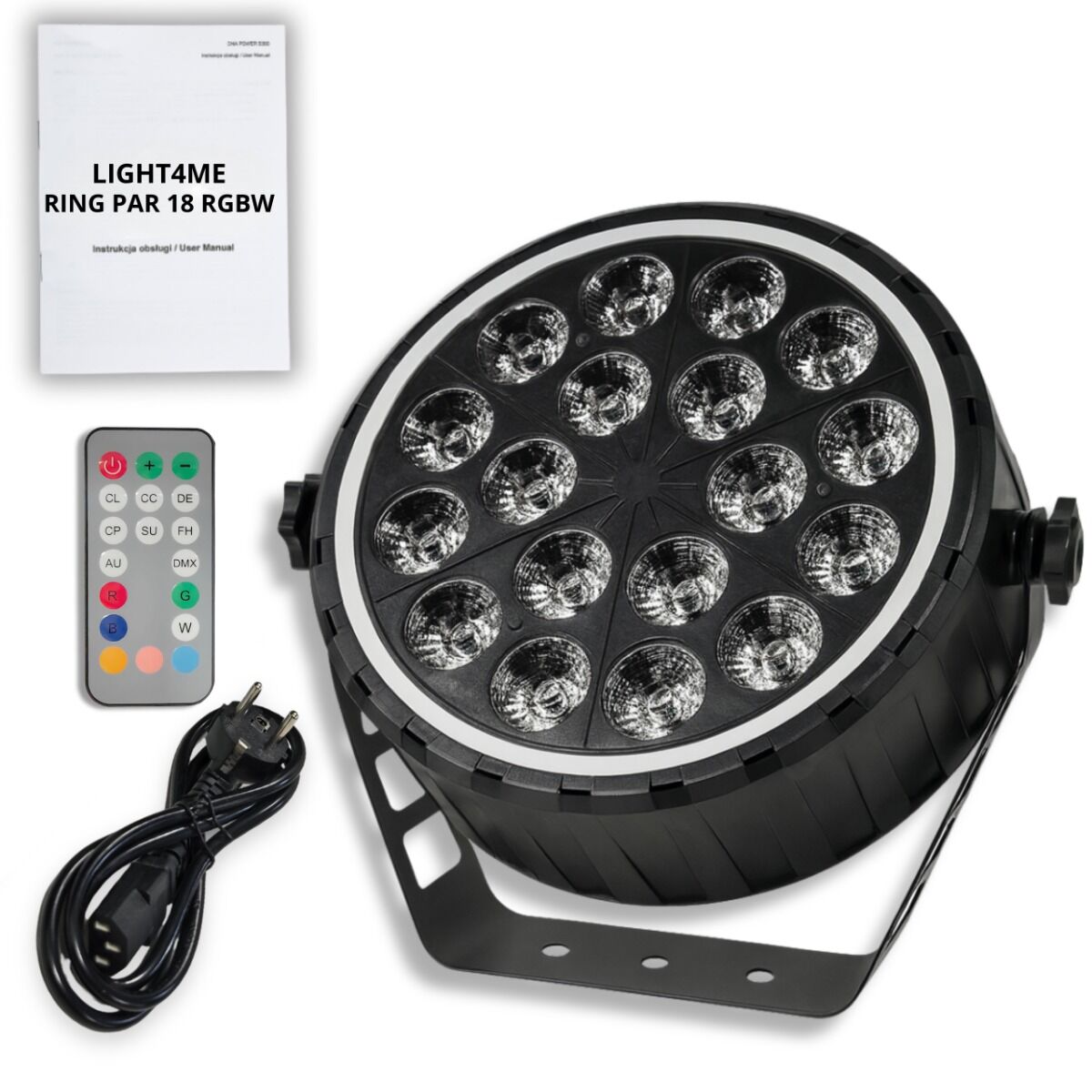 LIGHT4ME RING PAR 18 RGBW reflektor sceniczny - obrazek 9