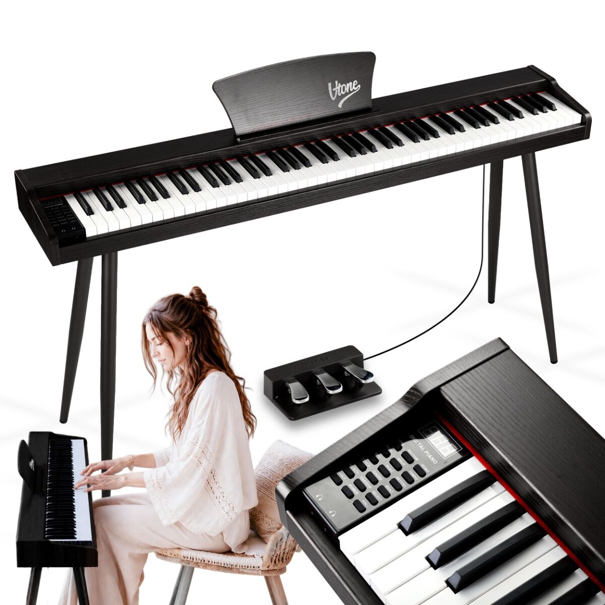 V-TONE BL-130 BK pianino cyfrowe - obrazek 2