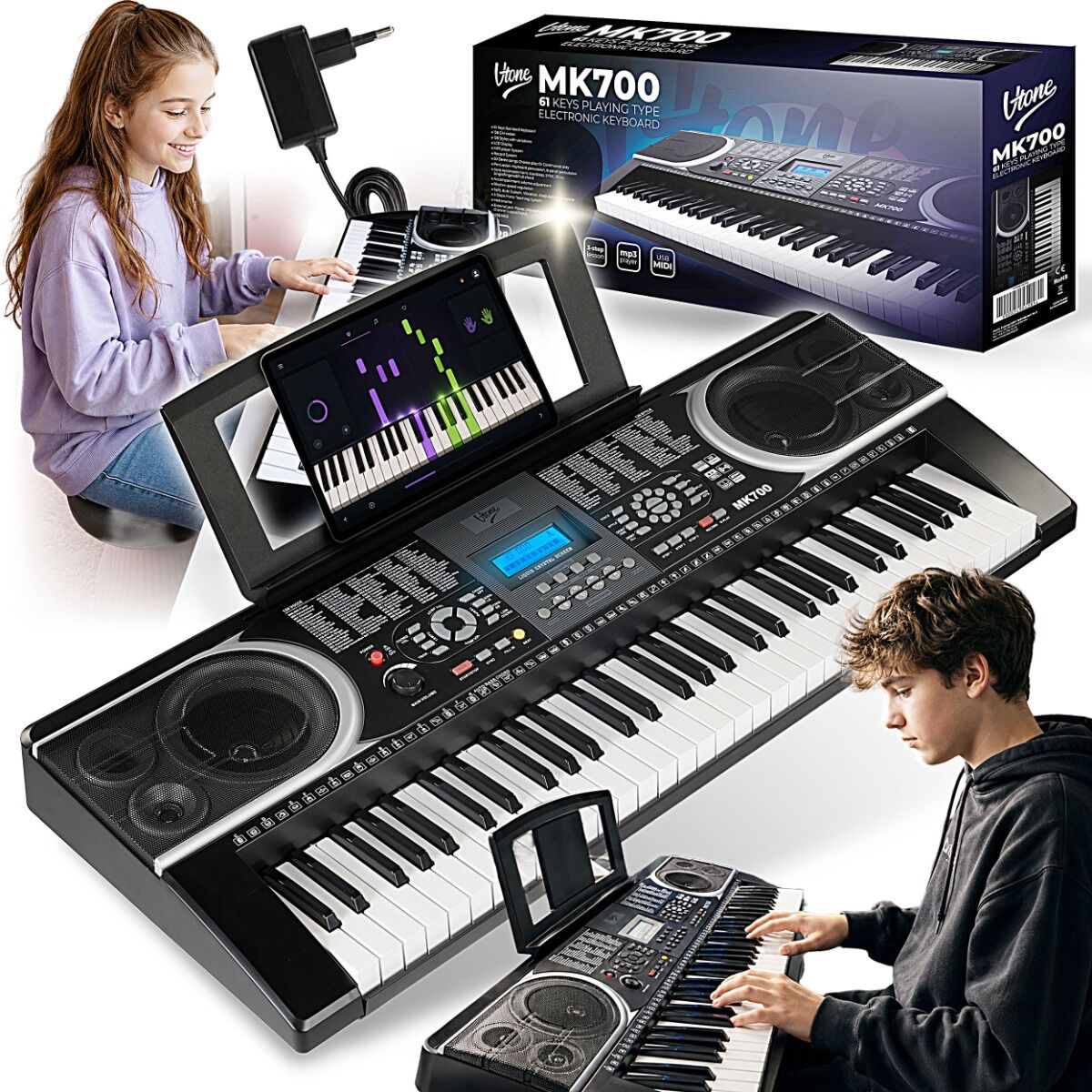 V-TONE MK700 przenośny edukacyjny keyboard dla dzieci