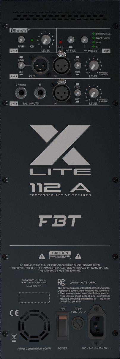 FBT X-Lite 115A - dwudrożna kolumna aktywna - powystawowa - obrazek 5