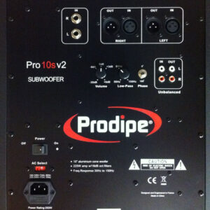 Prodipe PRO10S v2 - aktywne monitory studyjne, subbas