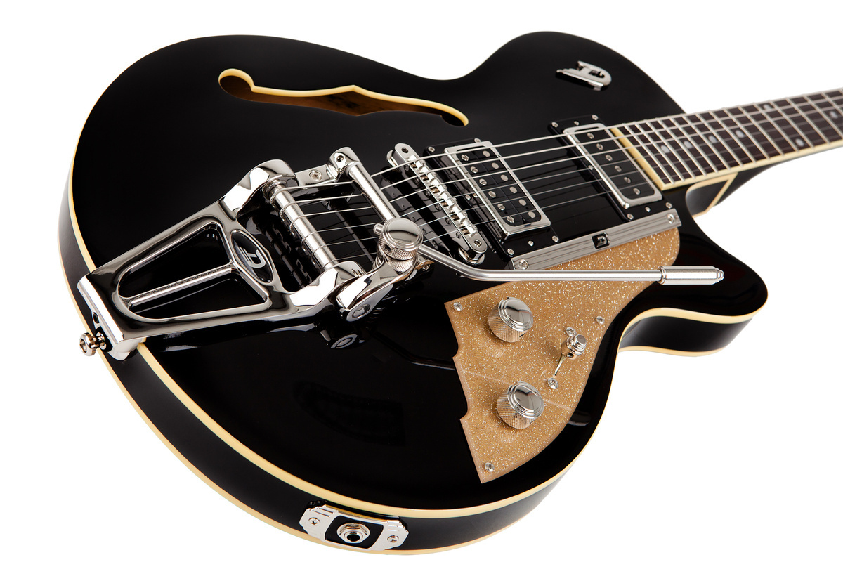 Duesenberg Starplayer TV Single Color Tops - Black - gitara elektryczna - obrazek 2