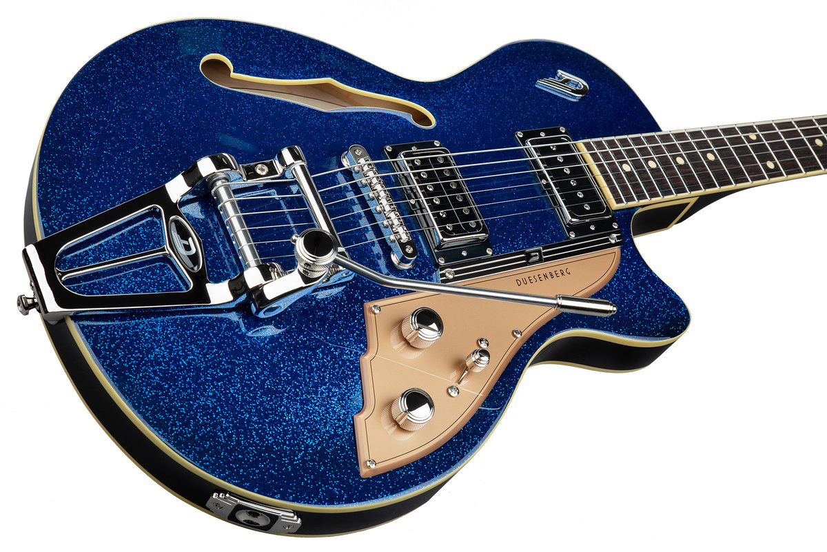 Duesenberg Starplayer TV Blue Sparkle - gitara elektryczna - obrazek 2
