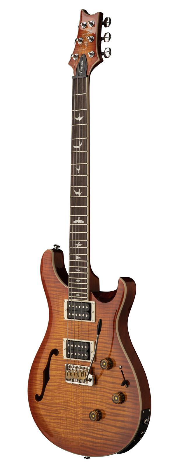 PRS SE Custom 24 Semi Hollow Piezo Vintage Sunburst - gitara elektryczna - obrazek 2