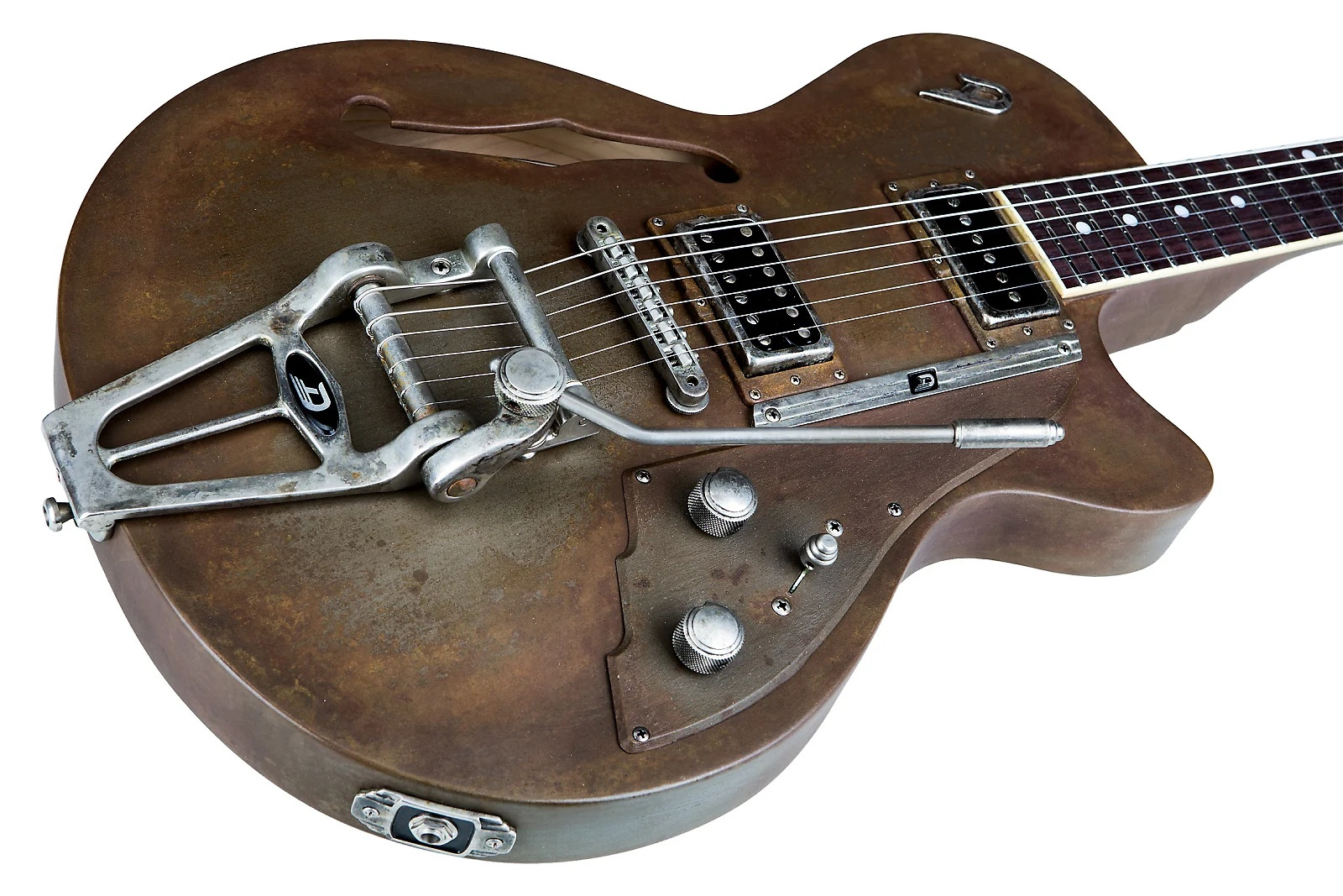 Duesenberg Starplayer Custom Shop TV Rusty Steel - gitara elektryczna - obrazek 2