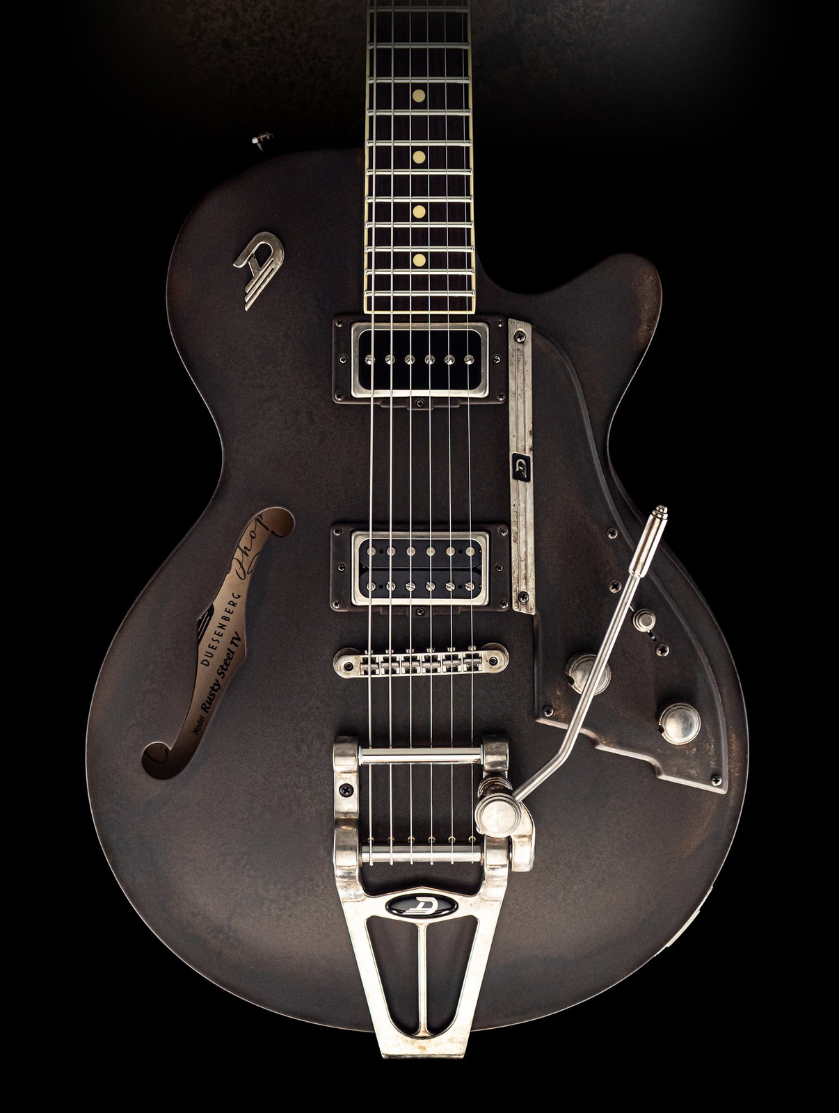 Duesenberg Starplayer Custom Shop TV Rusty Steel - gitara elektryczna - obrazek 4