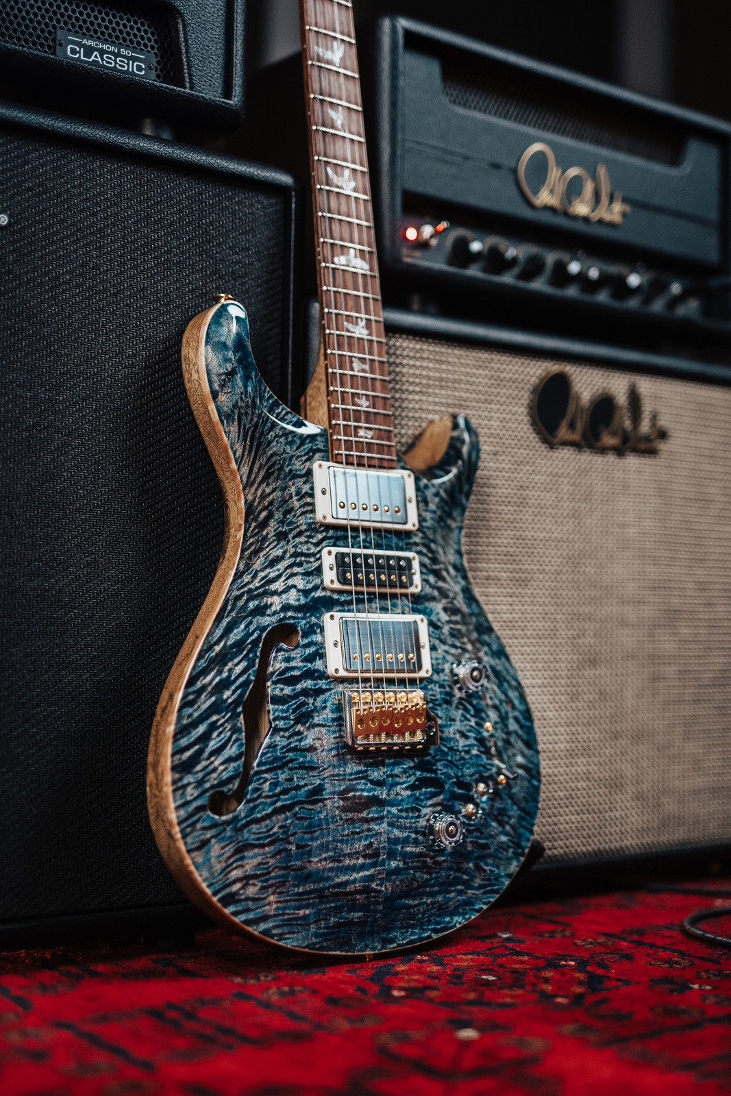 PRS 40th Anniversary Special Semi-Hollow Faded Whale Blue - gitara elektryczna USA - obrazek 7