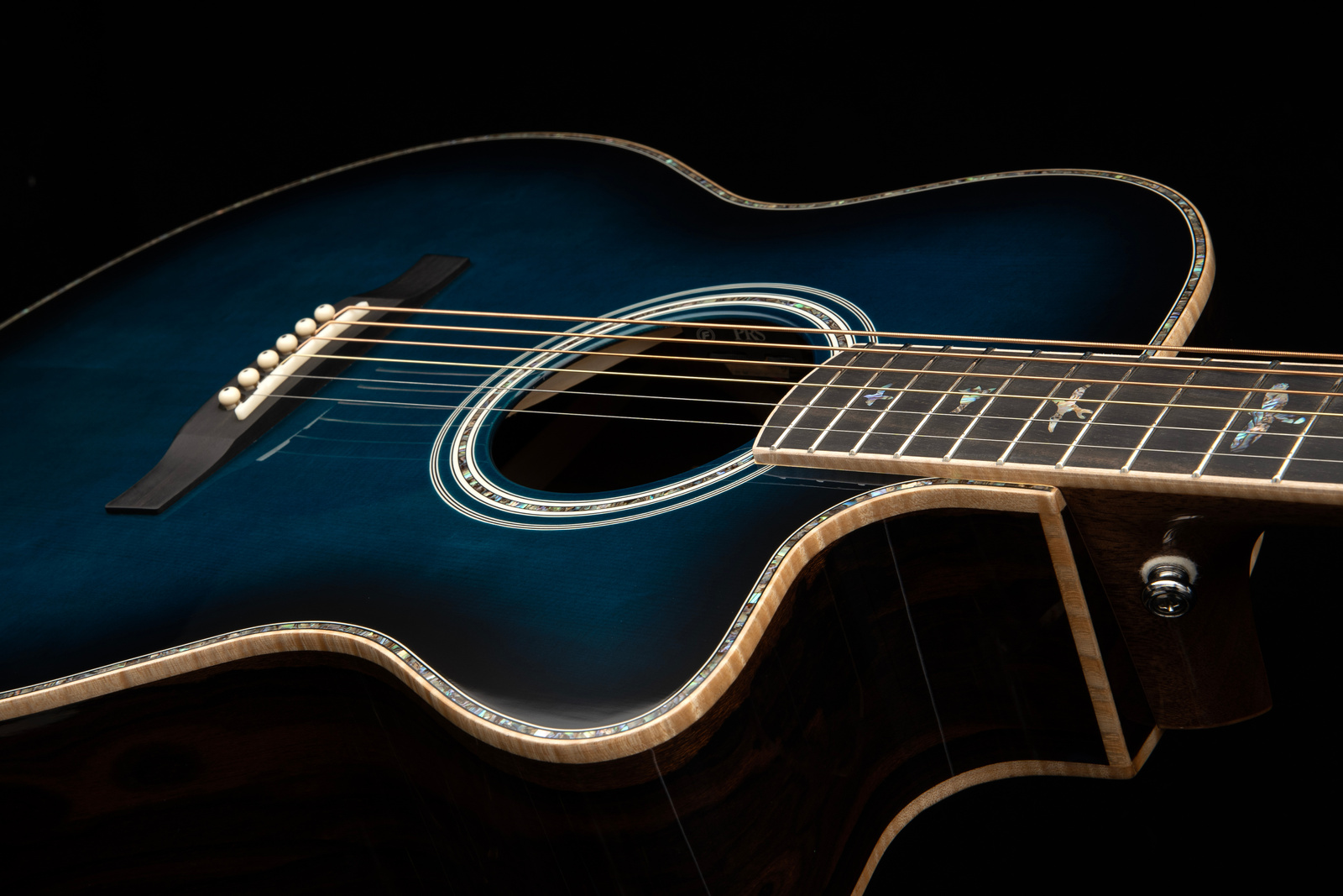 PRS SE A60E Cobalt Blue Burst - gitara elektro-akustyczna - obrazek 6