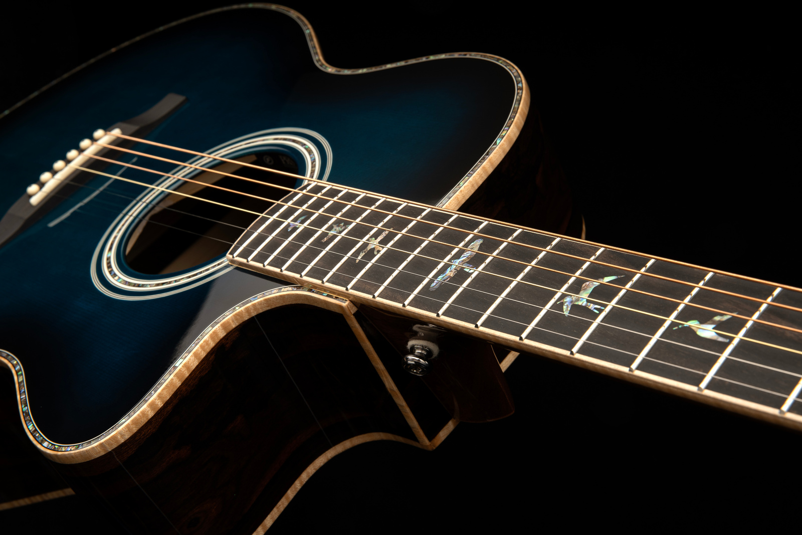 PRS SE A60E Cobalt Blue Burst - gitara elektro-akustyczna - obrazek 7