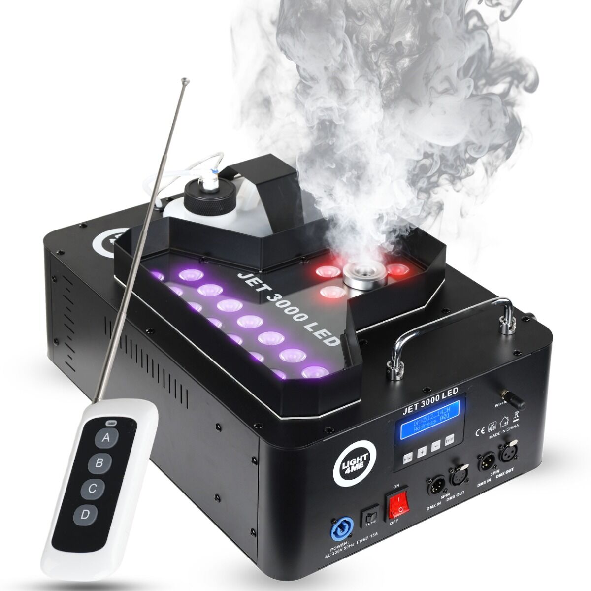 LIGHT4ME JET 3000 LED wytwornica dymu pionowego - obrazek 12