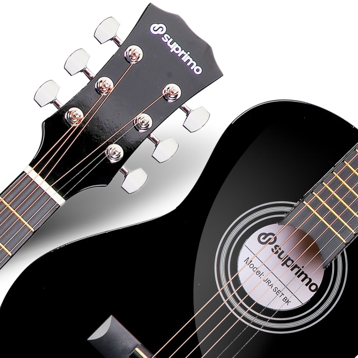 SUPRIMO JRA SET BK gitara akustyczna 1/4 czarna - obrazek 3