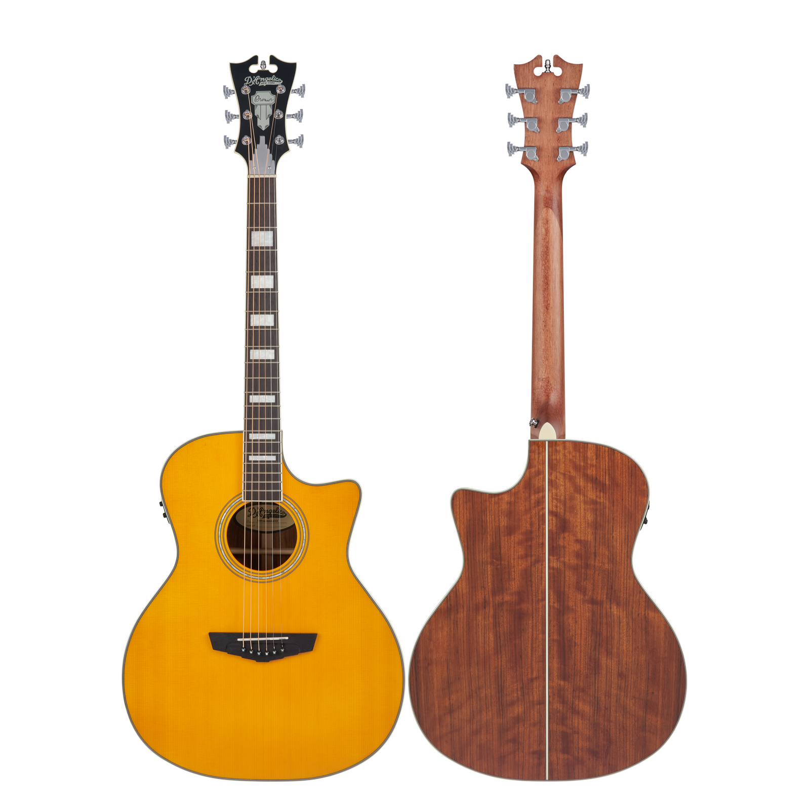 D'Angelico Premier Gramercy CS Vintage Natural - gitara elektroakustyczna - obrazek 2