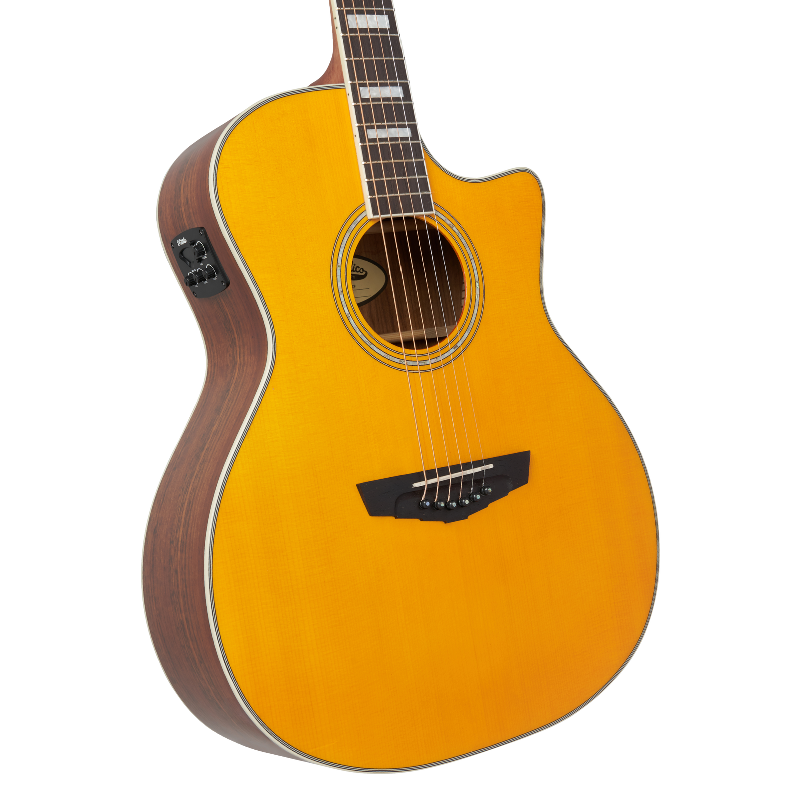 D'Angelico Premier Gramercy CS Vintage Natural - gitara elektroakustyczna - obrazek 5