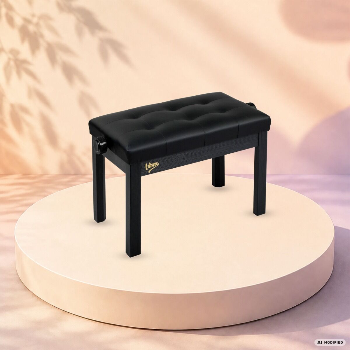 V-TONE PB2 BK ława do pianina keyboardu czarna - obrazek 2