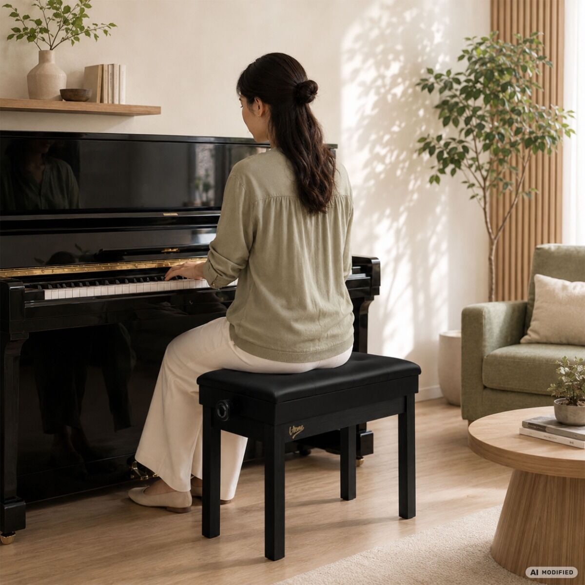 V-TONE PB2 BK ława do pianina keyboardu czarna - obrazek 3