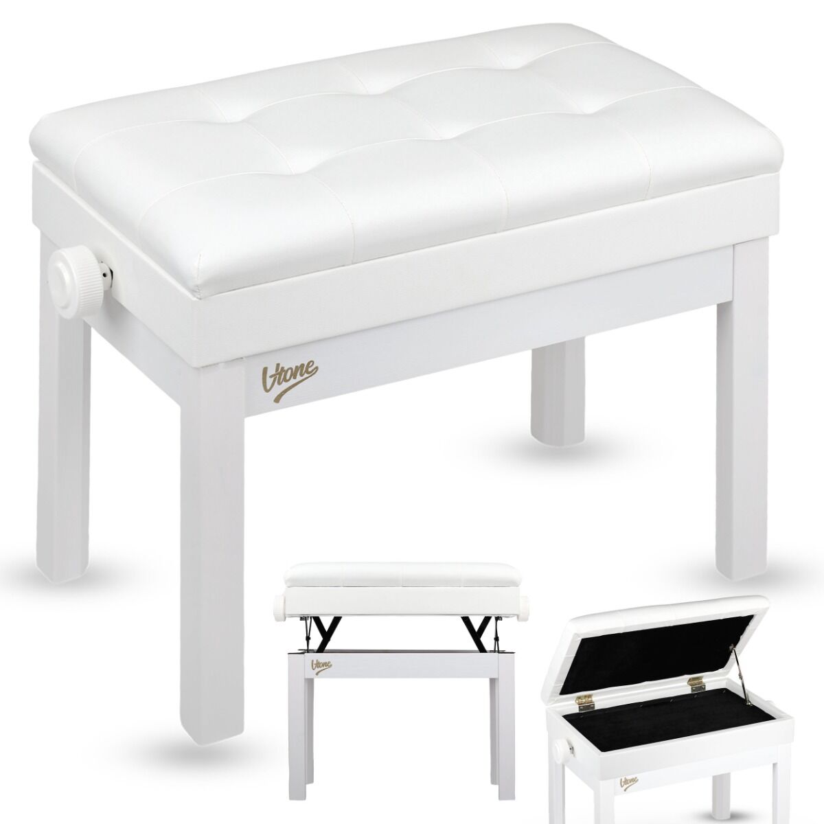 V-TONE PB2 WH ława do pianina keyboardu biała