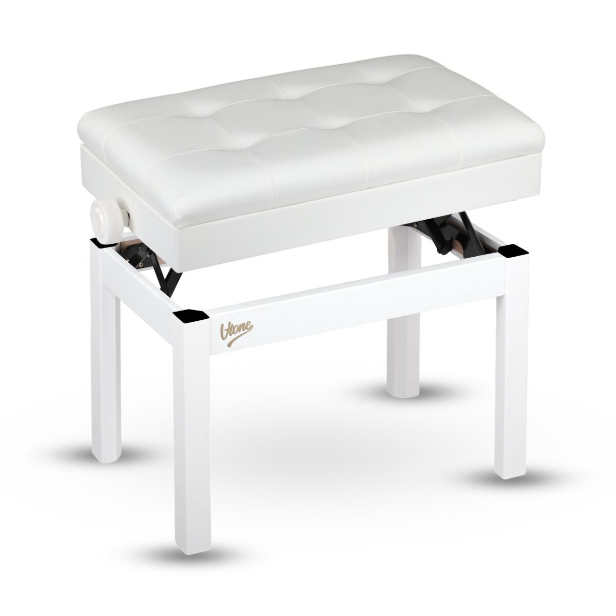 V-TONE PB2 WH ława do pianina keyboardu biała - obrazek 5