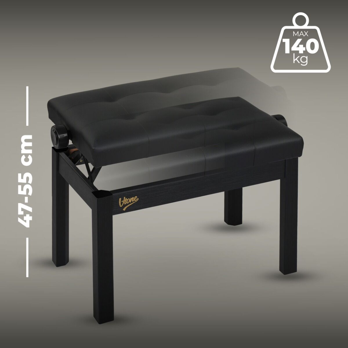 V-TONE PB3 BK ława do pianina keyboardu czarna - obrazek 3