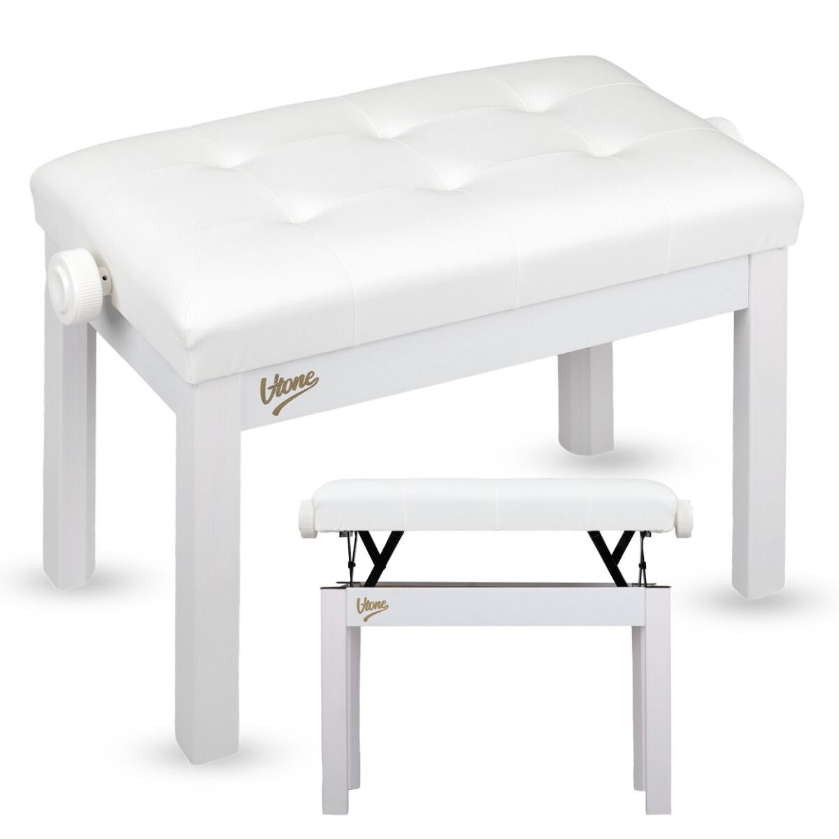 V-TONE PB3 WH ława do pianina keyboardu biała